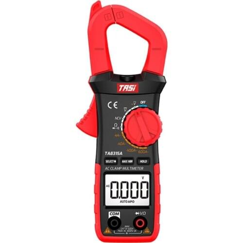 AC 0-600A Clamp Meter Multimeter High Precision NCV Diode True Rms with Flashlight Backlight DC1000V AC750V TA8315A