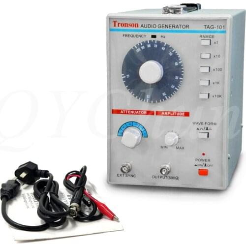AC 100-240V TAG-101 Low Frequency Audio Signal Generator Signal Source 10Hz-1MHz