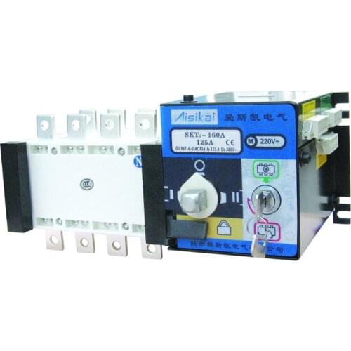 ATS 4P 160A Chinese Aisikai High Quanlity Dual Power Automatic Transfer Switch For Diesel Generator