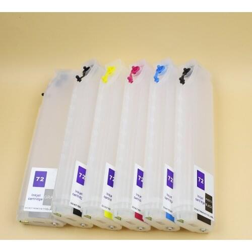 DGYCJLFP Refill ink cartridge with auto reset chip for HP 72 for HP T610 T770 T790 T795 C9430A C9370A printer