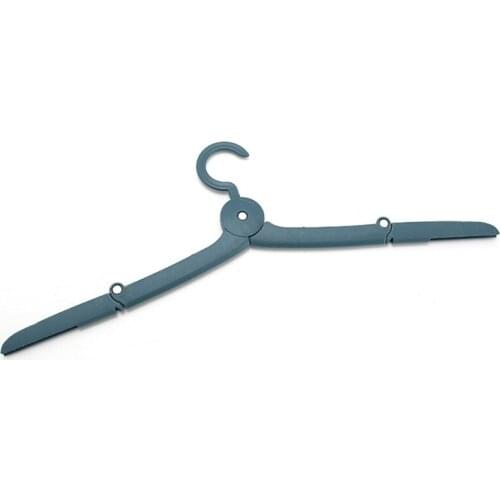 Travel Folding Plastic Hanger Portable Collapsible Foldable Clothes Drying Rack