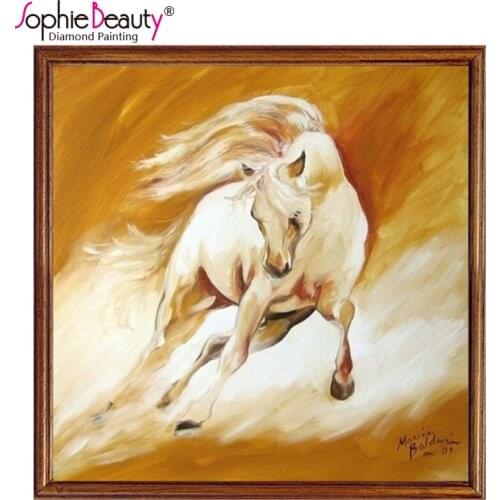 Sophie Beauty Diy Diamond Painting Cross Stitch Colorful Horse Diamond Embroidery Square Needlework Mosaic Of Rhinestones Kits