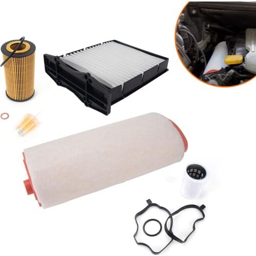 5 in 1 Filter Kit LR007478 Replacement Fit for Freelander 2.0 TD4 02-06