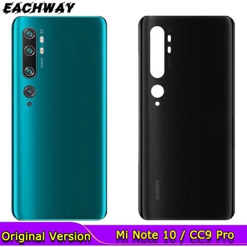 For Xiaomi Mi Note 10 Pro Battery Cover Rear Glass Door Housing+Camera Lens for Xiaomi Mi Note 10 Mi CC9 Pro Back Battery Cover