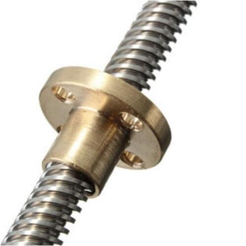KuaiJieWei 3D printer Store 8mm 300mm Lead 2/4/8/12/14mm Stainless Steel Lead Screw + T8 Nut For CNC 3D Printer Reprap