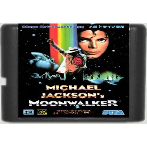 Michael Jacksons Moonwalker 16 Bit Game Card For Sega Mega Drive & Sega Genesis
