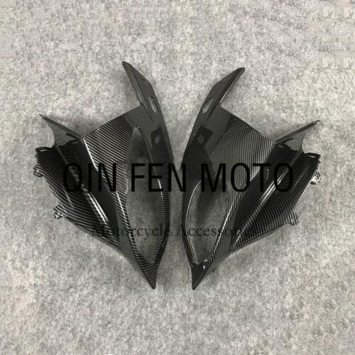 Carbon fiber paint Head Cowl Headlight Cover Nose Fairing Fit For BMW S1000RR 15 16 17 18