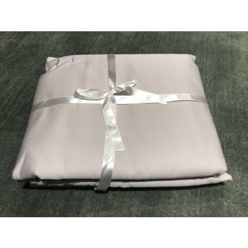 100% Egyptian Cotton 1600 TC Super King size Duvet cover 240x270cm or 180x200cm white stripe gray blue colors 1 piece customize