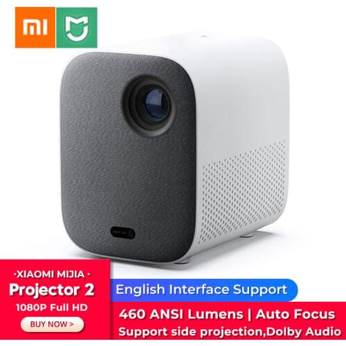 Original Xiaomi Mijia Projector 2 Youth Edition 1080P FHD Mini Projector 460ANSI Lumens for Home Theater Halloween Projector
