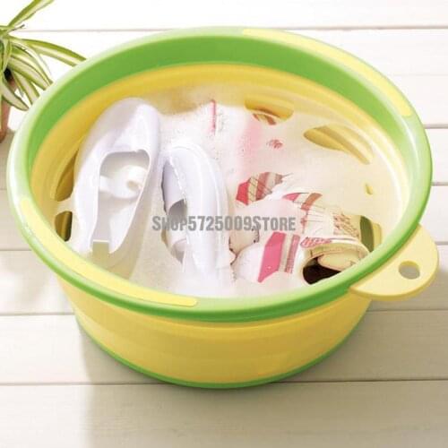 Portable folding washbasin, large multi-purpose basin, laundry, vegetable basin, water basin, foot bath
