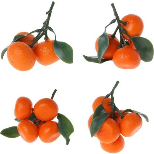 Realistic Lifelike Artificial Tangerine Fruit Oranges Fake Display Food Decor Home Party Decor