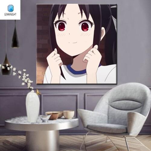 Hand painted oil painting on canvas Love girl home decor coloring by numbers Japan Style modular painting