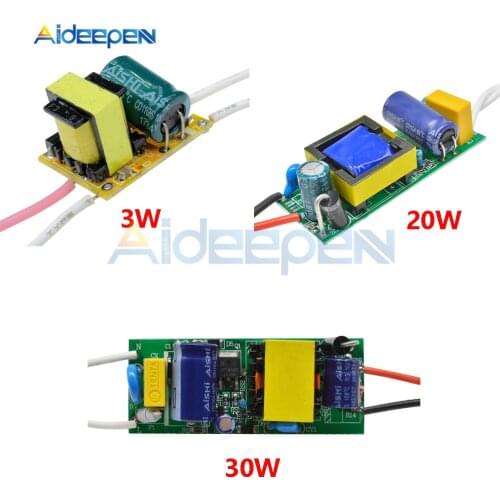 3W 20W 30W 100mA 600mA 900mA 12V 15V 24V LED Driver Constant Current Light Transformer AC 85-265V Input Voltage For LED Lamp DIY
