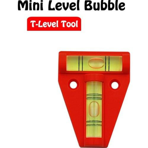 High Quality 1pc/lot Acrylic T-Level Tool RV Camper Tralier Motorhome Truck Boat Console Table Measurement Mini Level Bubble NEW