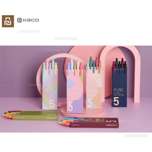 Youpin Kaco book source Macaron color gel pen candy color student office notes Morandi color pen exam pen
