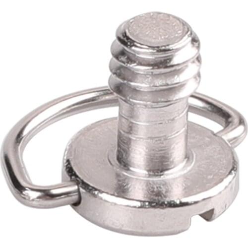 2PCS 1/4 Camera Screw for Quick Release Plate 1/4inch Folding C-ring Adapter Tripod Monopod Camera Plate