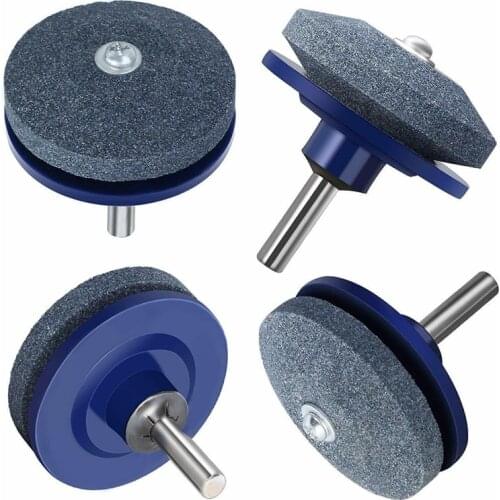 2PCS Universal Lawnmower Blade Grinding Sharpener Cut Rotary Drill Accessories for Electric Drill And Hand Drill