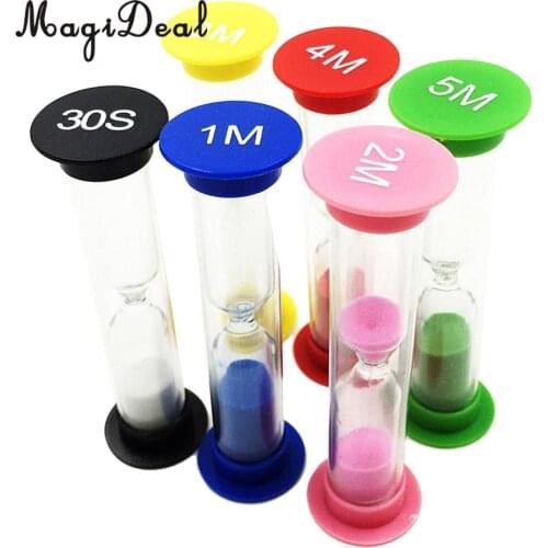 30s 1/2/3/4/5 Minute Sandglass Hourglass Sand Clock Timers Desktop Clock Set