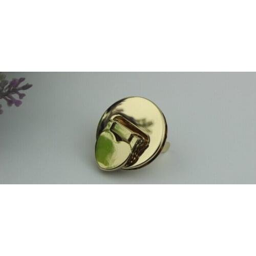 50pcs/ lot Luggage hardware accessories shallow gold heart-shaped