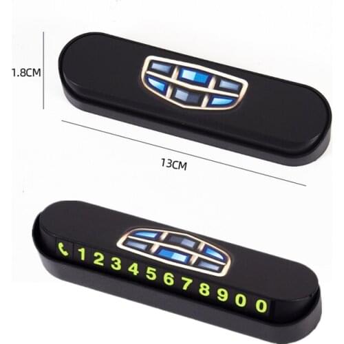 Car Temporary Parking Card Phone Number Card for Geely Emgrand 7 X7 EC7 Atlas Boyue CK2 GC6 Parts LC Accessories