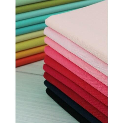 Pure color cotton shirt fabric summer clothing fabric cotton poplin plain cotton fabric diy handmade fabric