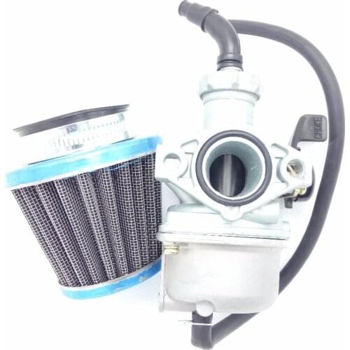 PZ22 22mm New Carburetor Hand Choke With Air Filter For 125cc ATV Dirt Bike Go Kart Honda CRF XR