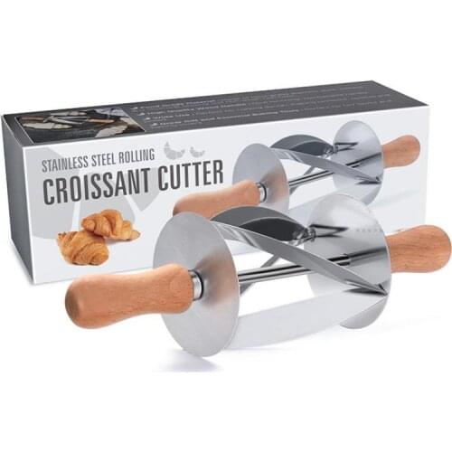Kitchen baking Croissant cutter Roller stainless steel peeler Suitable for hotel kitchen Dessert aids