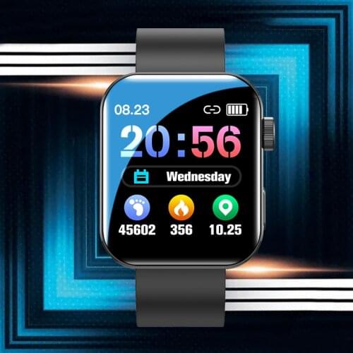 LIGE 2021 New Smart Watch Men Women 1.72 inch Full Color Touch Screen Fitness Tracker Bluetooth Call Smartwatch For Android IOS