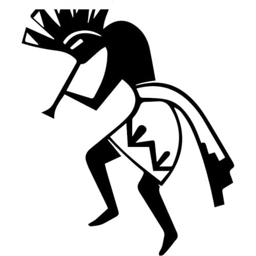 Car Sticker Fertility Flute Car Window PVC Decal Car Sticker Decorative Supplies Accessories Waterproof Black/White,17cm*13cm