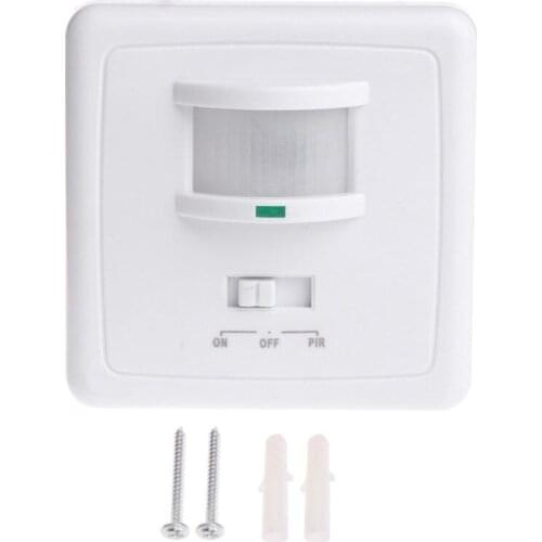 220-240V AC Wall Mounted 9m Automatic PIR Infrared LED Motion Sensor Switch 50Hz