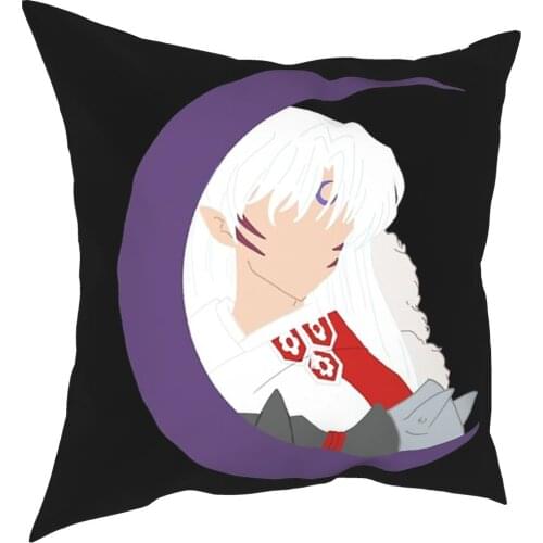Sesshomaru Demon Pillowcover Home Decor Anime Inuyasha Japanese Dog Cushions Throw Pillow for Living Room Double-sided Printing