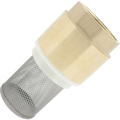Check valve with filter for pump 1/2 3/4 1 1-1/4 1-1/2 2 2-1/2 3 inch - foot valve filter no return valve foot valve strainer