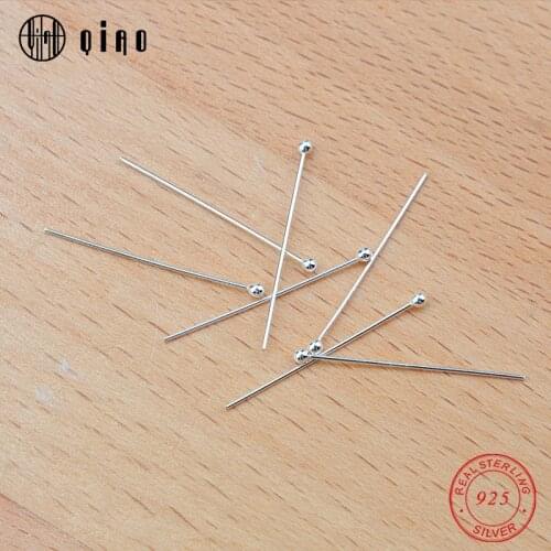 Wholesale 25mm 925 sterling Silver Ball Head Pins Diy jewelry Findings , Bead making,jewelry accessories,20pcs/pack