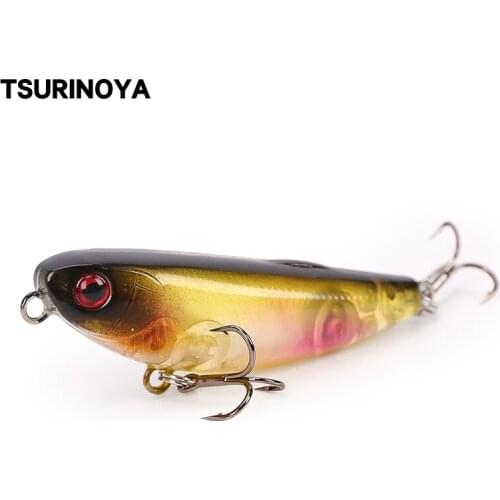 TSURINOYA Floating Pencil Bait 50mm 5g/0.18oz Top Water Fishing Lure Hard Baits Isca Artificial Para Pesca Leurre Peche Wobbler