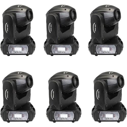 6pcs/lot New 60W moving head mini spot LED moving heads stage light dmx 12 CH with 3 Rotated prism gobos