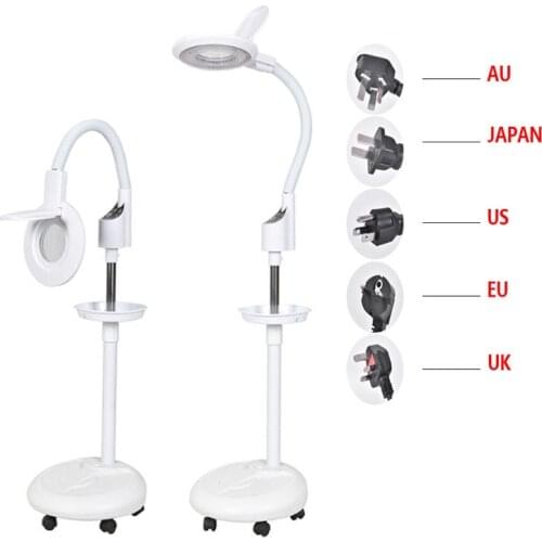 Beauty Salon Makeup Professional Lamp LED Cold Light Lamp Professional Magnifying Glass Shadowless Floor Lamp Beauty Nail Tools