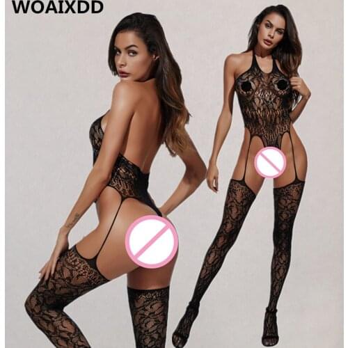 Sexy Lingerie Babydolls Chemise Costumes Female Hot Erotic Underwear Porno Open Crotch Transparent Mesh Sex Clothes For Women
