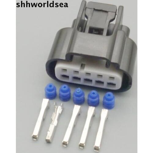 Shhworldsea 5/30/100sets 1.5mm 5P kit waterproof auto wire connector 7283-5529