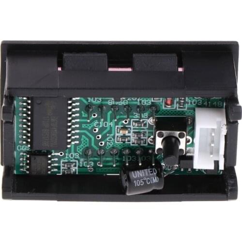 2 in 1 LED Tachometer Gauge Digital RPM Voltmeter for Auto Motor Rotating Speed A0KF