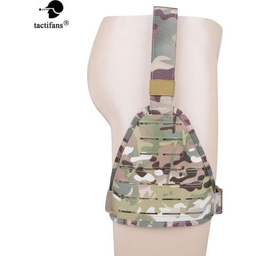 TACTIFANS Laser Cutting Molle Drop Leg Hook-and-loop Belt Strap Padded Interior Mesh Platform Panel High Ride Drop Leg Panels