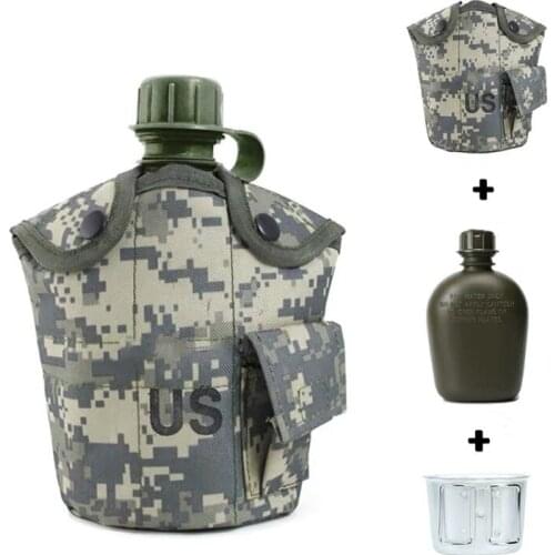 Outdoor military water bottle hiking camping mountaineering portable outdoor sports water bottle