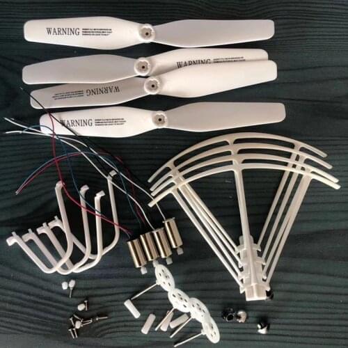 RC Drone Replacement Part Propeller Protective Frame Langing Skid Motor Gear with Shaft Fixed Part Set For SYMA X5UC X5UW X5UW-D