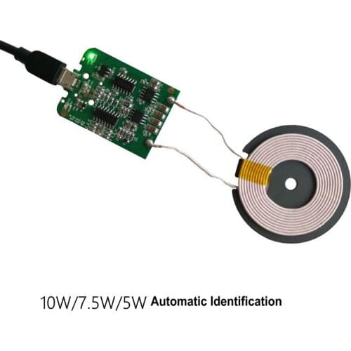 [10W Power Fast Charge] Wireless Charger Module Transmitter Coil Universal QI Solution Circuit Board Modification