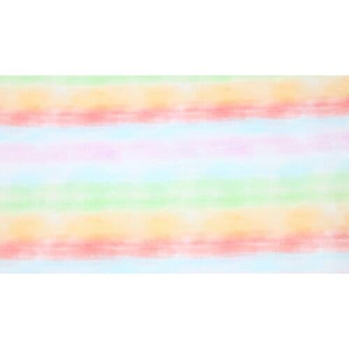 Rainbow Stripes Print 100% Cotton Fabric for Boy Clothes Hometextile Cushion Cover Backpack Needlework Material Handmade Crafts