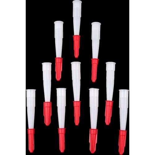 12pcs Plastic Universal Caulking Nozzle Glass Glue Tip Mouth Home Improvement Construction Tools
