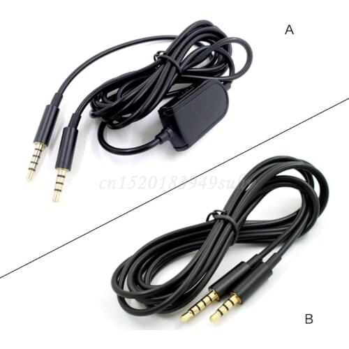 2M Black Gaming Headset Splitter Durable Extension Audio Cable For Astro A10 A40 A30 A50