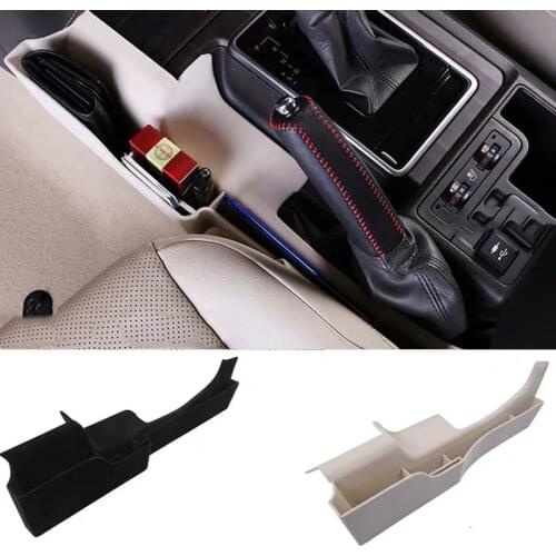 2010-2019 Black Beige Car Interior Central Gear Storage Box Organizer Phone Holder Bracket For Toyota Land Cruiser Prado 150