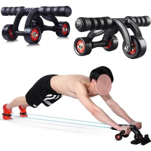 4 Wheels Abdominal Roller for Muscle Exercise Equipment Home Indoor Office Fitness
