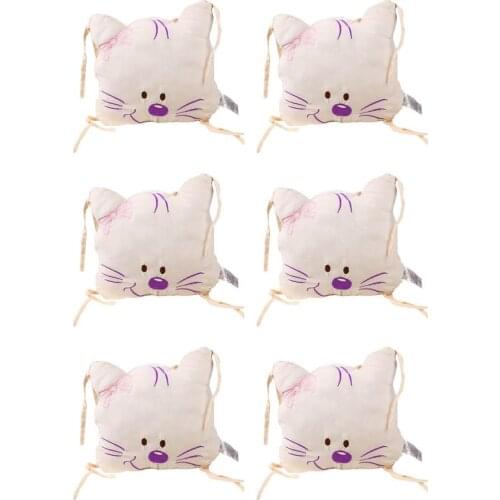 6Pcs/Set Childrens Cot Bumper Baby Head Protector Baby Bed Protection Bumper Cotton Cot Baby Bumpers In The Crib