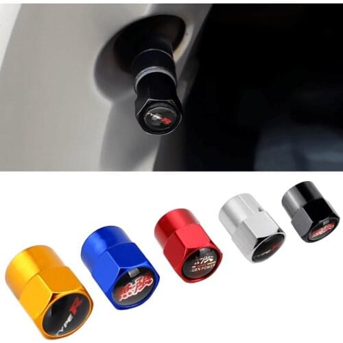 Car Styling Tire Air Valve Stem Caps Cover Mugen Type R logo For Honda Civic Accord Fit CRV Jazz City Jade Odyssey Pilot Insight